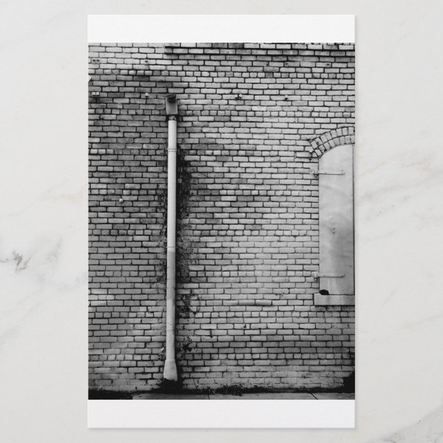 Papelería Efectos de escritorio blancos y negros de la pared (Anverso)