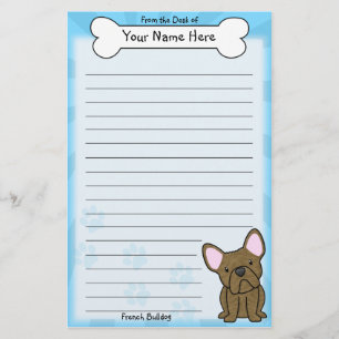 Papelería Efectos de escritorio Brindle del bulldog francés