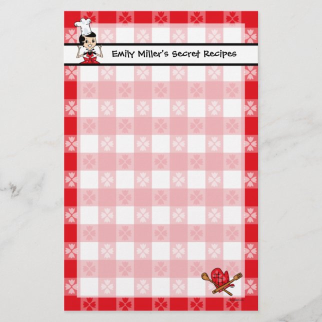 Papelería Efectos de escritorio caseros del personalizado de (Anverso)