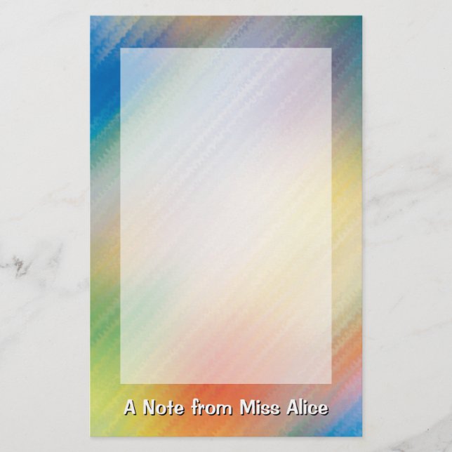 Papelería Efectos de escritorio coloridos (Anverso)