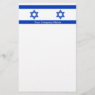 Papelería Efectos de escritorio con la bandera de Israel