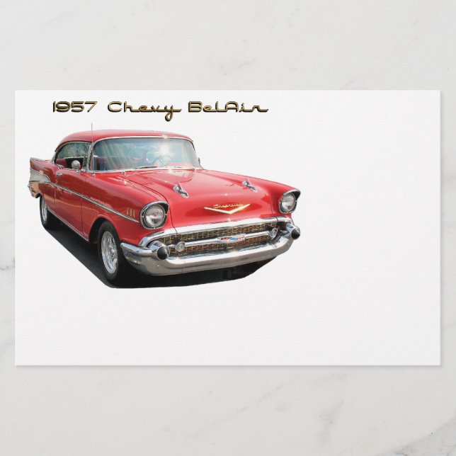 Papelería Efectos de escritorio de 57 Chevy BelAir (Anverso)