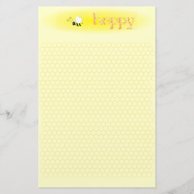 Papelería Efectos de escritorio de BEE.Happy (retrato) (Anverso)