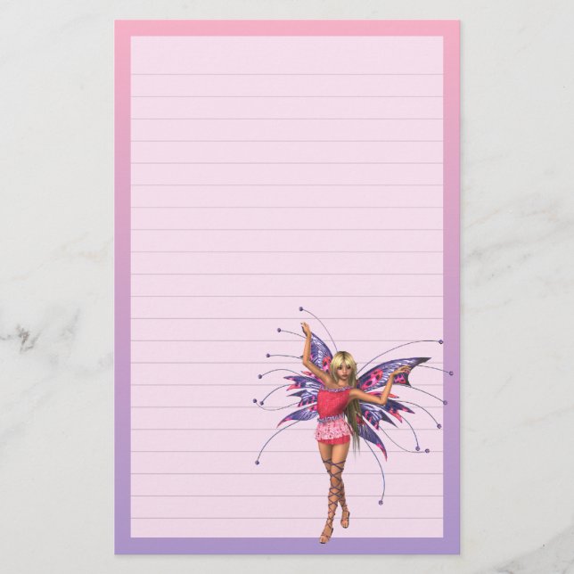 Papelería Efectos de escritorio de hadas del bailarín de la (Anverso)