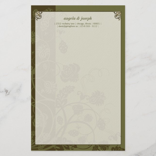 Papelería Efectos de escritorio de Handfasting (Anverso)