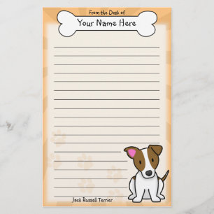 Papelería Efectos de escritorio de Kawaii Jack Russell
