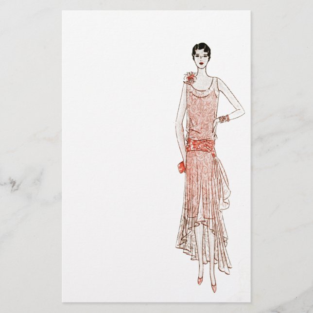 Papelería efectos de escritorio de la aleta de los años 20 (Anverso)