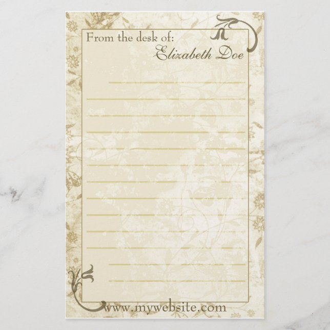 Papelería Efectos de escritorio de la "antigüedad" (Anverso)