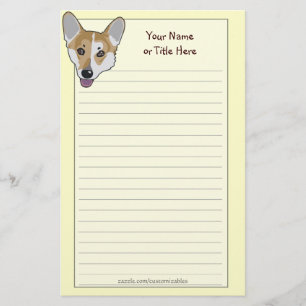 Papelería Efectos de escritorio de la cara del Corgi
