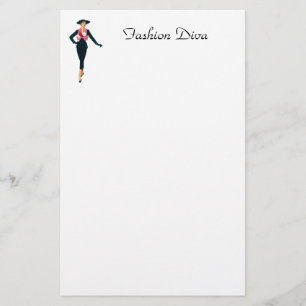 Papelería Efectos de escritorio de la diva de la moda del