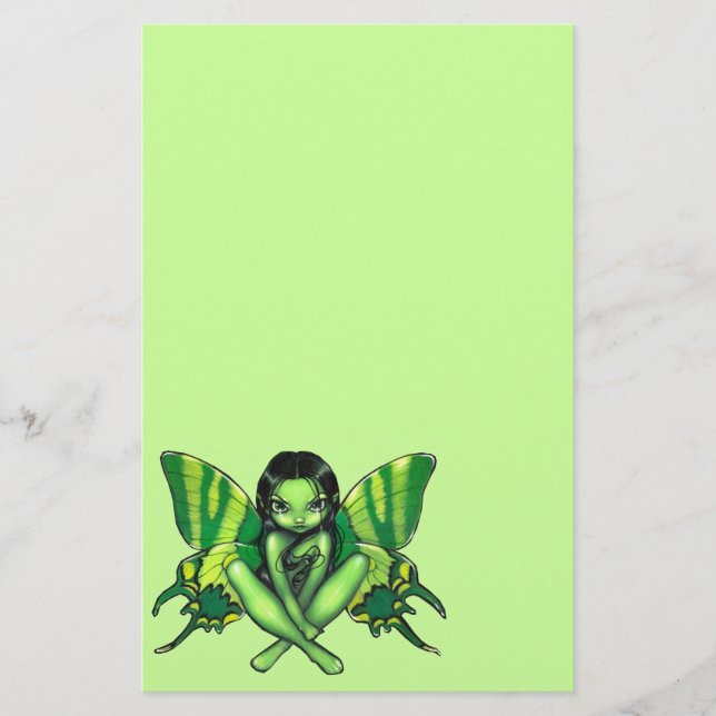 Papelería Efectos de escritorio "de la fantasía verde de la (Anverso)