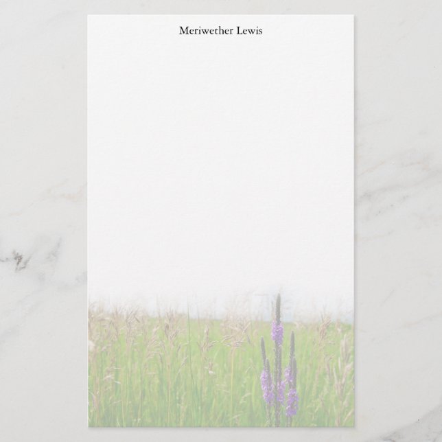 Papelería Efectos de escritorio de la flor de la pradera (Anverso)