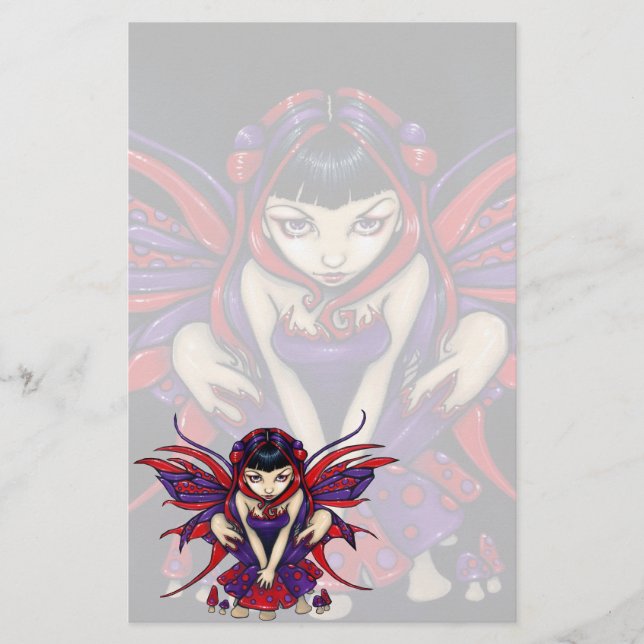 Papelería "Efectos de escritorio de la hada de la seta del (Anverso)