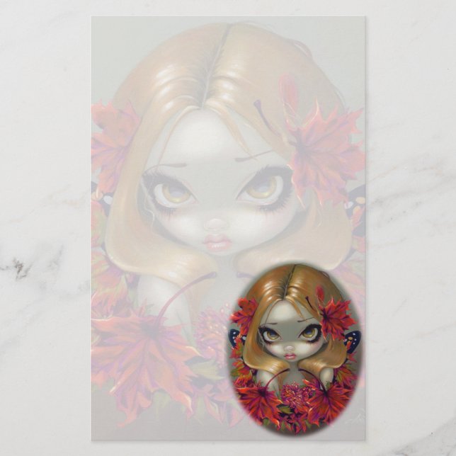 Papelería "Efectos de escritorio de la hada del arce rojo" (Anverso)