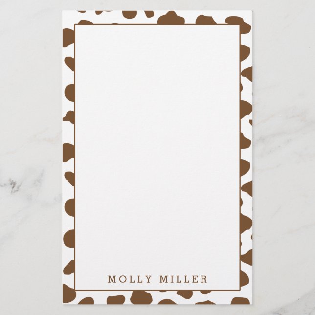 Papelería Efectos de escritorio de la impresión de la vaca (Anverso)