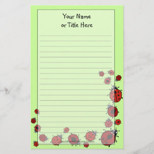 Papelería Efectos de escritorio de la mariquita