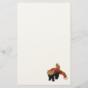 Papelería Efectos de escritorio de la panda roja y del búho