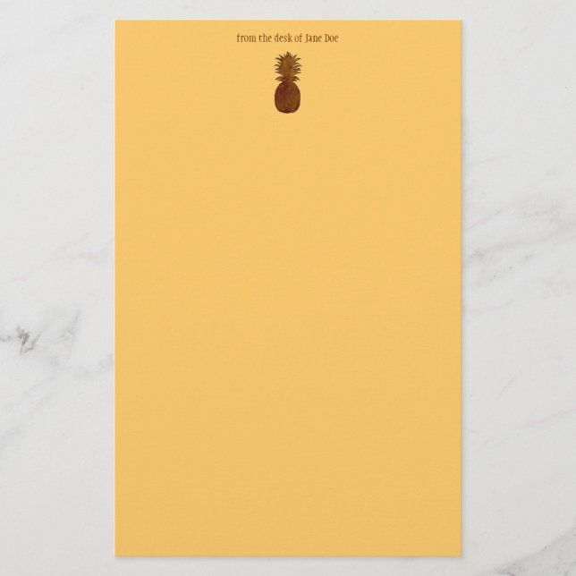 Papelería Efectos de escritorio de la piña (Anverso)