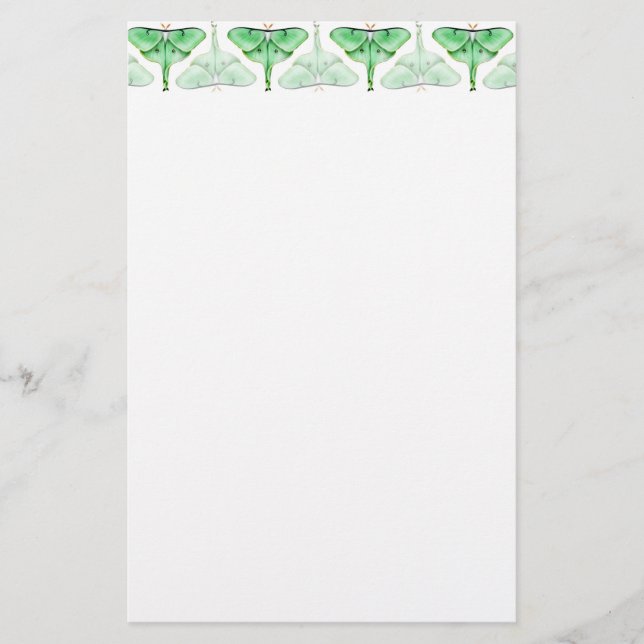 Papelería Efectos de escritorio de la polilla de Bella Luna (Anverso)