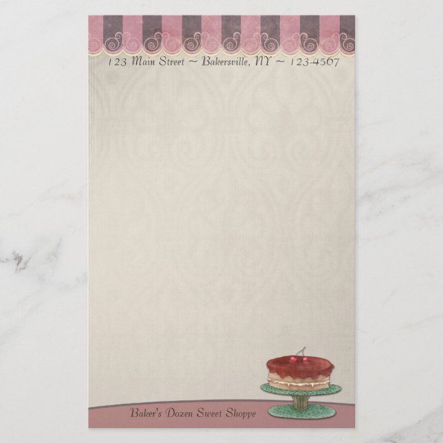 Papelería Efectos de escritorio de la repostería y (Anverso)