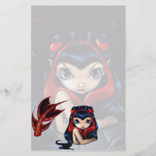 Papelería Efectos de escritorio "de la sirena atada rojo"