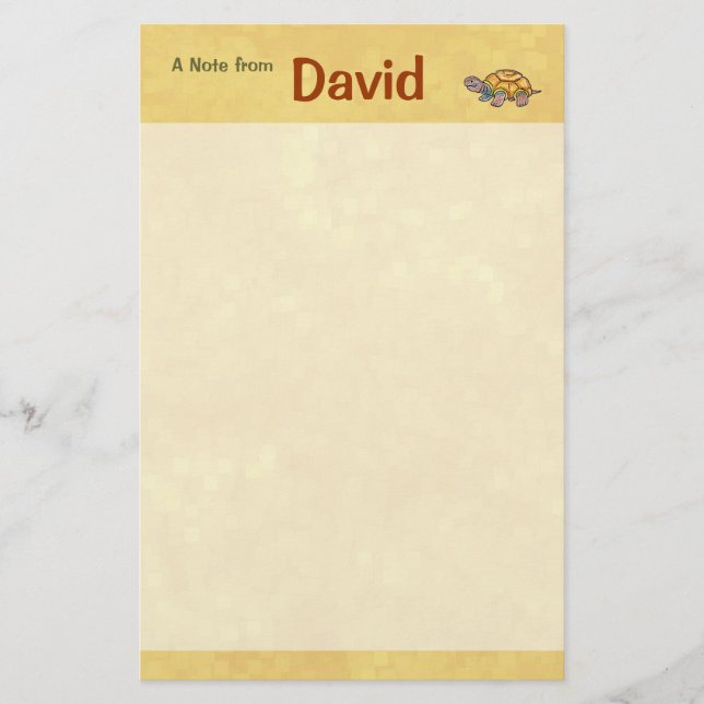 Papelería Efectos de escritorio de la tortuga (Anverso)