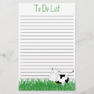Papelería Efectos de escritorio de la vaca loca para hacer