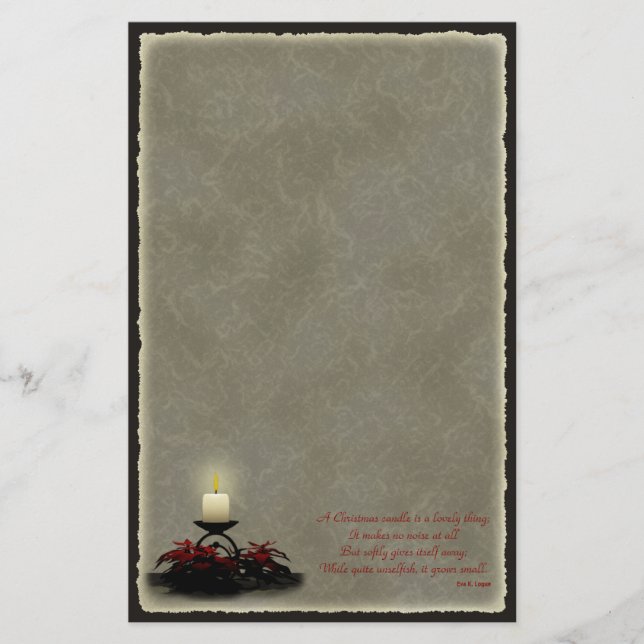 Papelería Efectos de escritorio de la vela del navidad (Anverso)