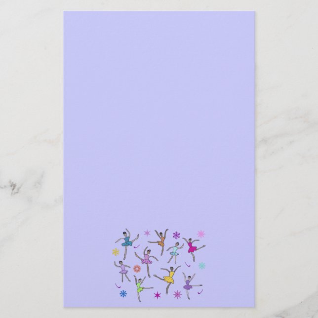 Papelería Efectos de escritorio de las bailarinas del baile (Anverso)