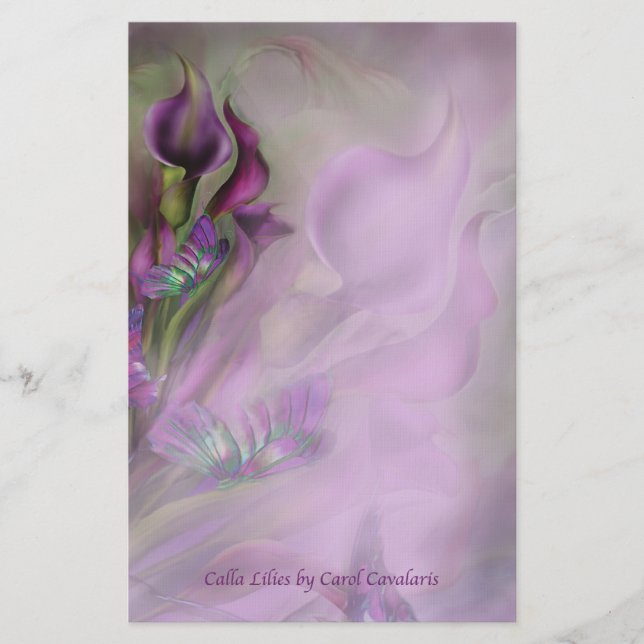 Papelería Efectos de escritorio de las calas (Anverso)