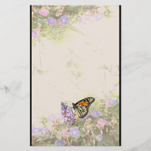 Papelería Efectos de escritorio de las flores de mariposa de