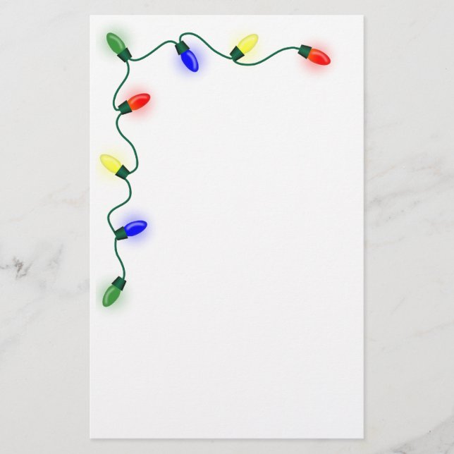 Papelería Efectos de escritorio de las luces de navidad (Anverso)