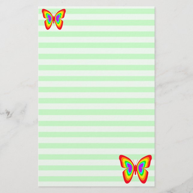 Papelería Efectos de escritorio de las mariposas del arco (Anverso)