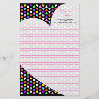 Papelería Efectos de escritorio de los corazones del