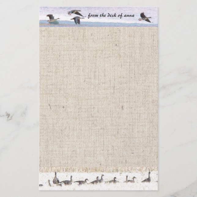 Papelería Efectos de escritorio de los gansos de la (Anverso)