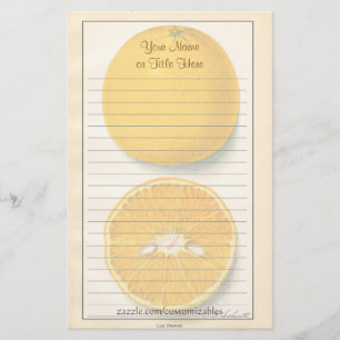 Papelería Efectos de escritorio de los naranjas del vintage