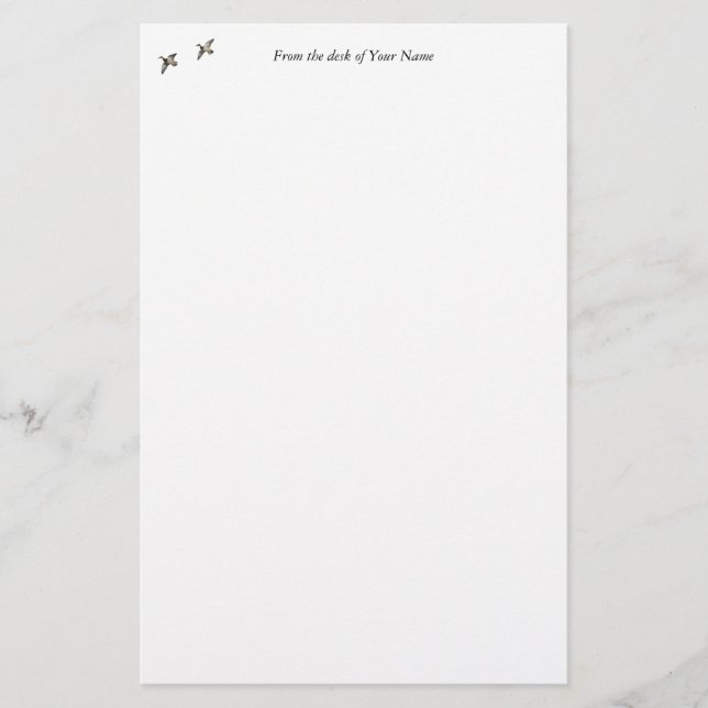 Papelería Efectos de escritorio de los patos en vuelo (Anverso)