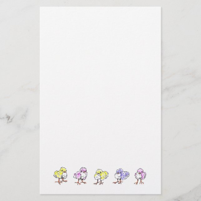 Papelería Efectos de escritorio de los polluelos de Pascua (Anverso)