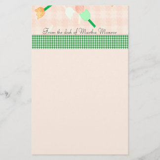 Papelería Efectos de escritorio de los tulipanes del