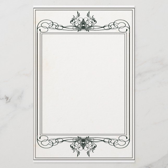 Papelería Efectos de escritorio de lujo del Victorian (Anverso)