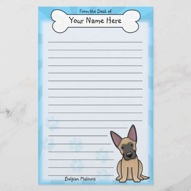 Papelería Efectos de escritorio de Malinois del belga de (Anverso)