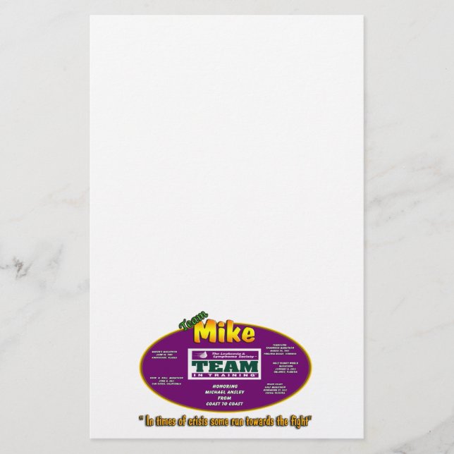 Papelería Efectos de escritorio de Mike del equipo (Anverso)