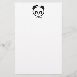 Papelería Efectos de escritorio de Panda® del amor