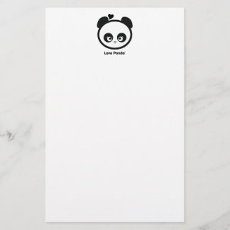 Papelería Efectos de escritorio de Panda® del amor