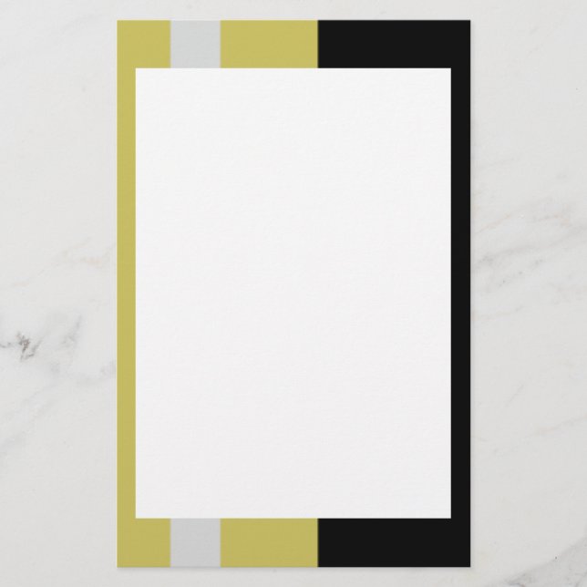 Papelería Efectos de escritorio de plata y negros de la (Anverso)