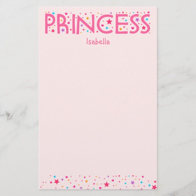 Papelería Efectos de escritorio de princesa Girl (Anverso)