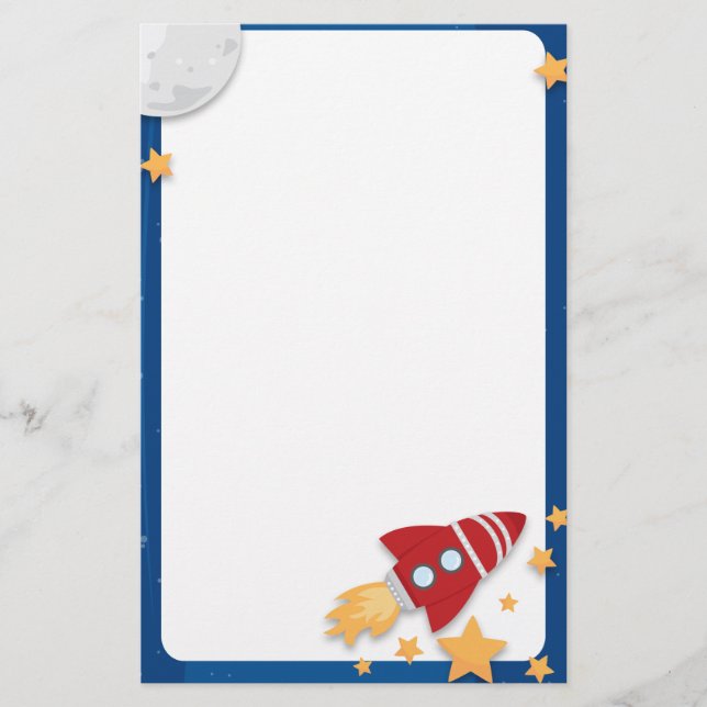 Papelería Efectos de escritorio de Rocketship (Anverso)