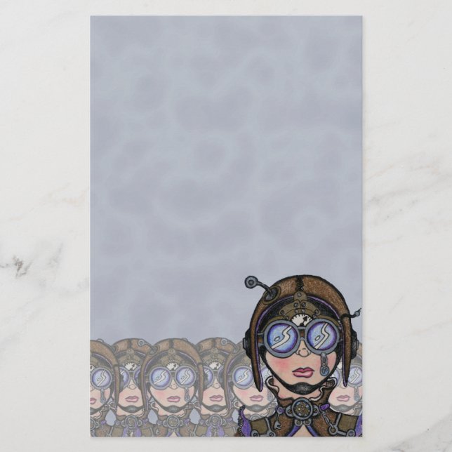 Papelería Efectos de escritorio de Steamface #1 Steampunk (Anverso)