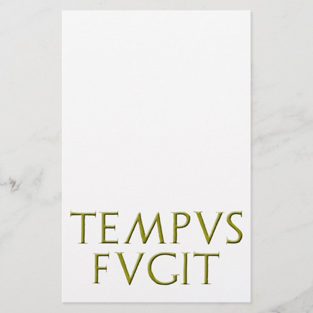 Papelería Efectos de escritorio de Tempus Fugit (Anverso)