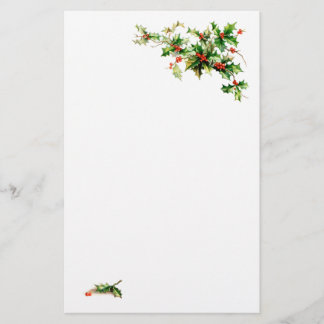 Papelería Efectos de escritorio del acebo del navidad
